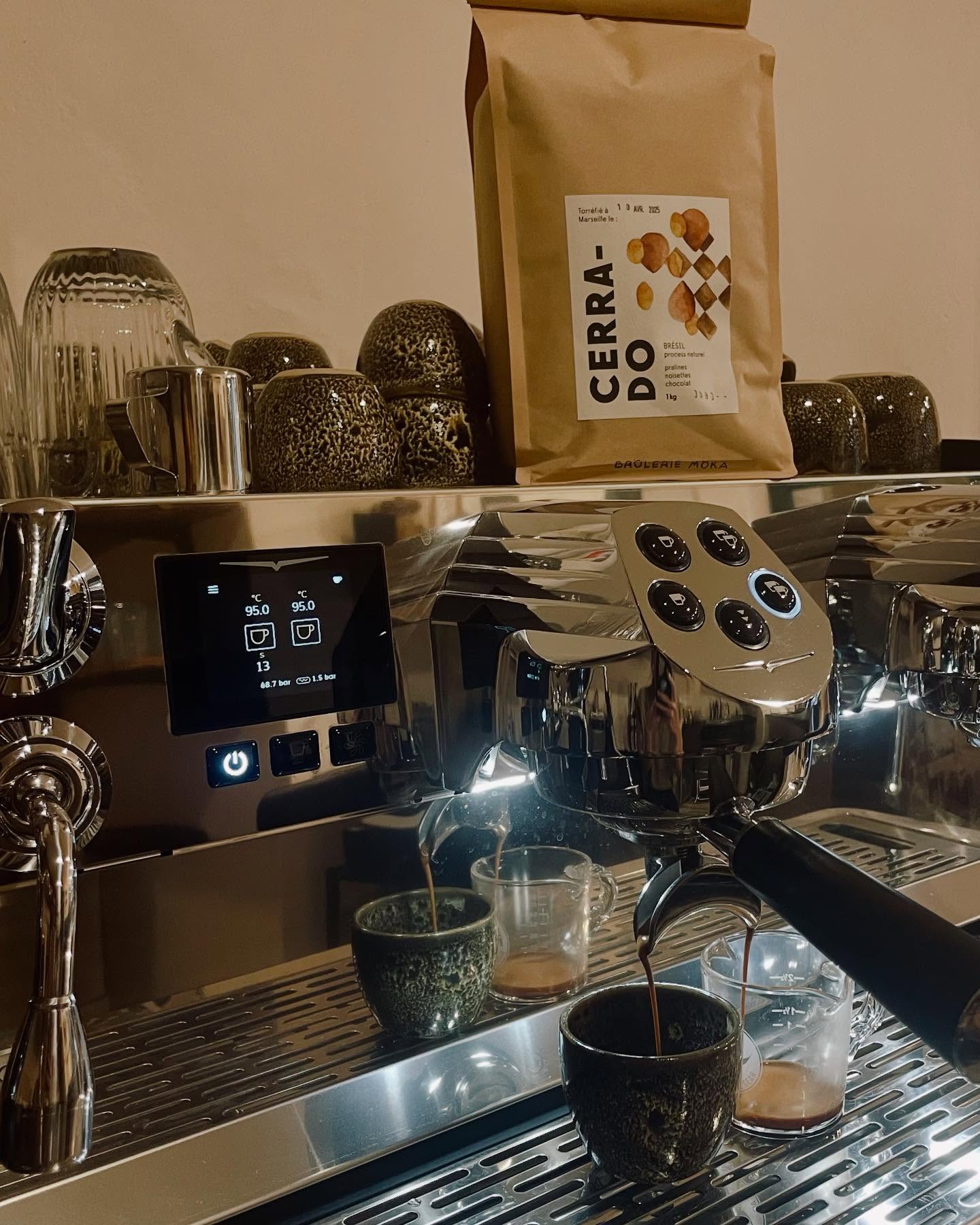 Extraction espresso avec grain Cerrado